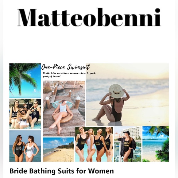 *NEW* Bride Black One Piece Swimsuit Size 10/12 (XL) - Picture 12 of 12